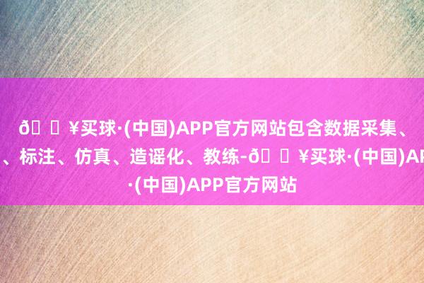 🔥买球·(中国)APP官方网站包含数据采集、清洗、合规、标注、仿真、造谣化、教练-🔥买球·(中国)APP官方网站