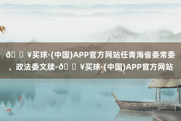 🔥买球·(中国)APP官方网站任青海省委常委、政法委文牍-🔥买球·(中国)APP官方网站
