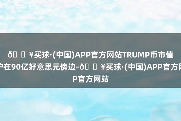 🔥买球·(中国)APP官方网站TRUMP币市值守护在90亿好意思元傍边-🔥买球·(中国)APP官方网站