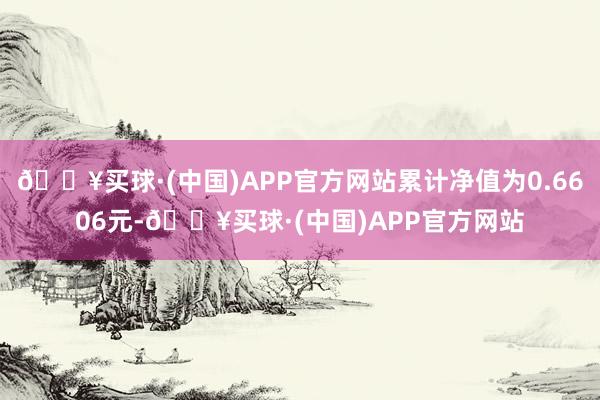 🔥买球·(中国)APP官方网站累计净值为0.6606元-🔥买球·(中国)APP官方网站